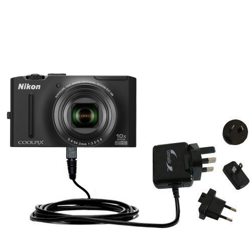 International AC Home Wall Charger suitable for the Nikon Coolpix S8100